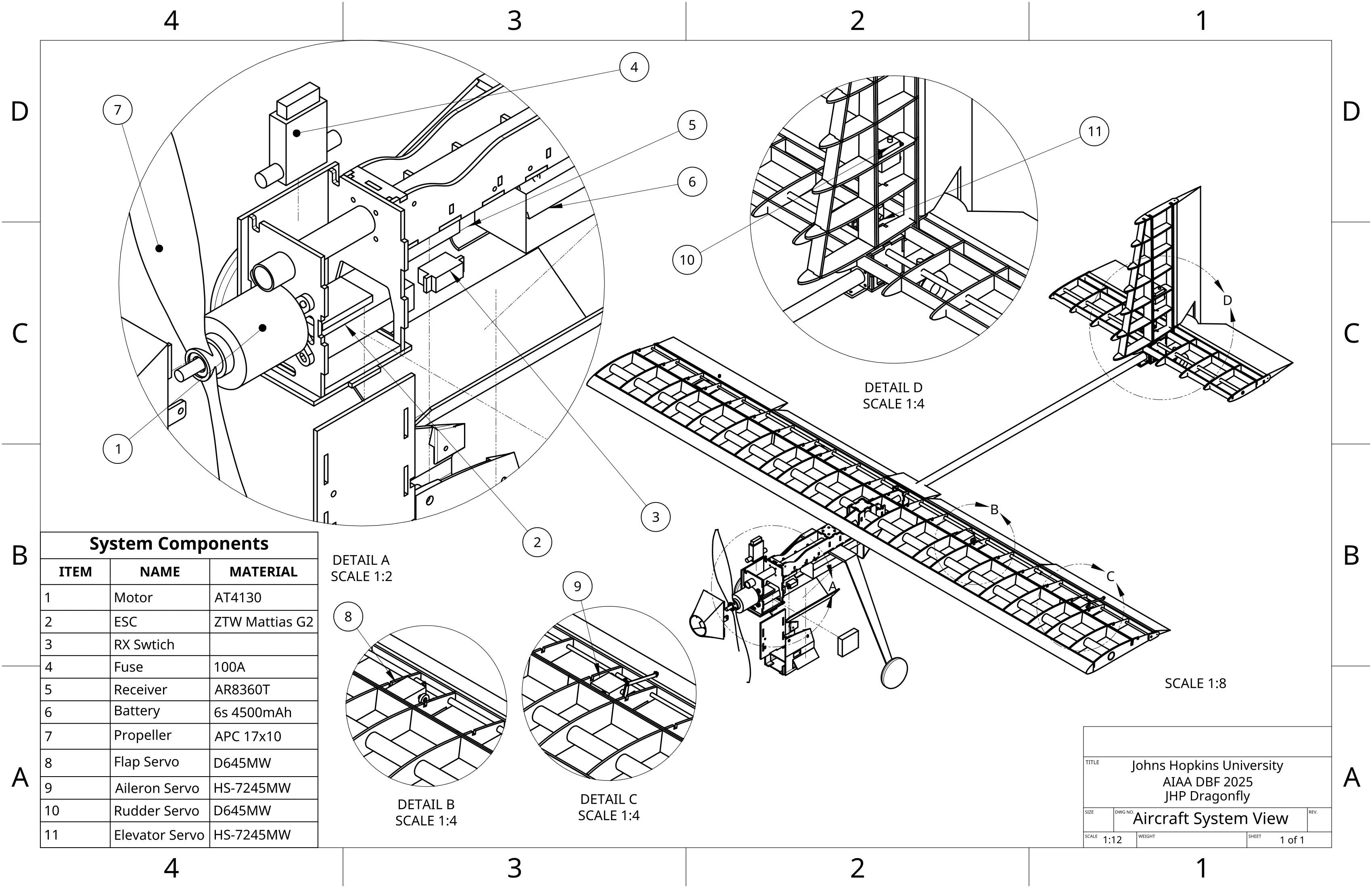 CAD drawing of 2025 plane